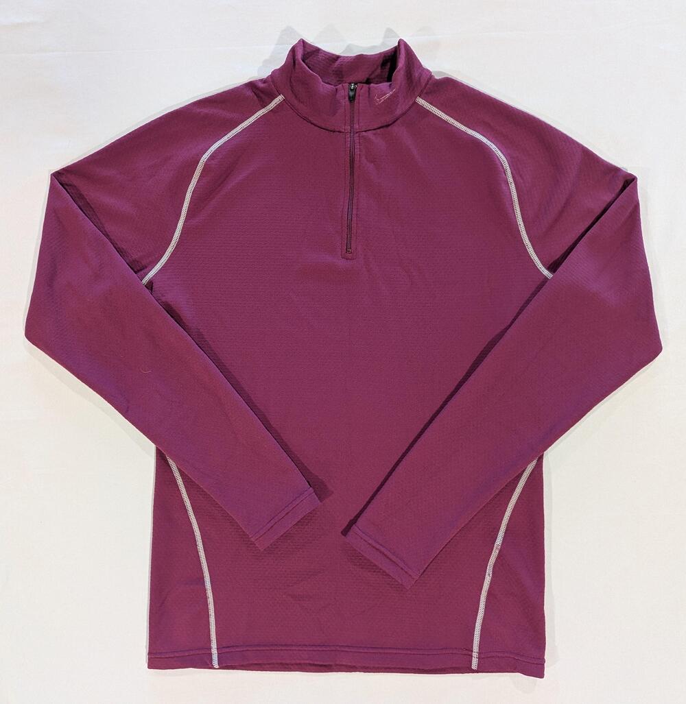 Nike Pullover XL (16-18)Purple Sphere Dry 1/4 Zip Mock Neck Athletic Running Top